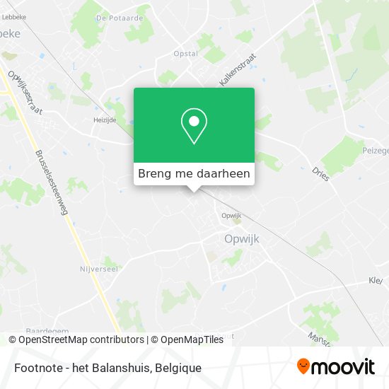 Footnote - het Balanshuis kaart