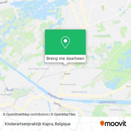 Kinderartsenpraktijk Kapra kaart