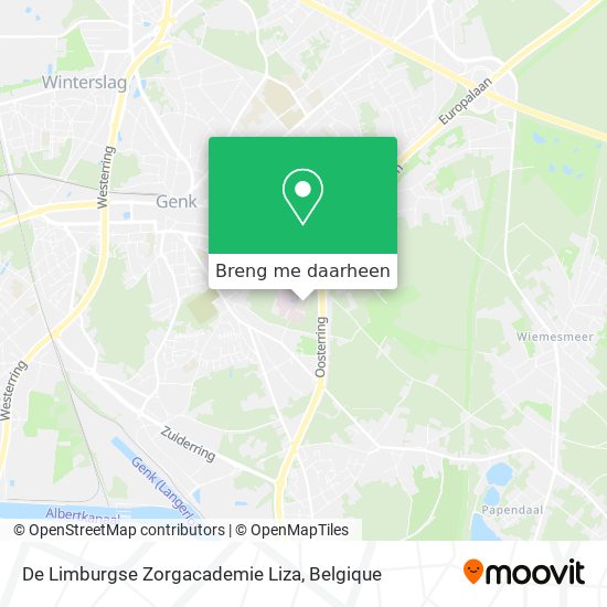 De Limburgse Zorgacademie Liza kaart