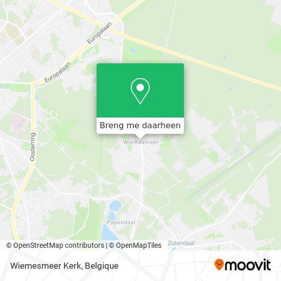 Wiemesmeer Kerk kaart