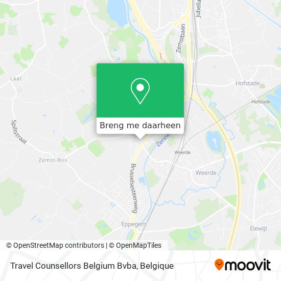 Travel Counsellors Belgium Bvba kaart