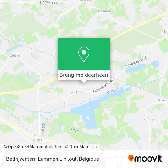 Bedrijventerr. Lummen-Linkout kaart