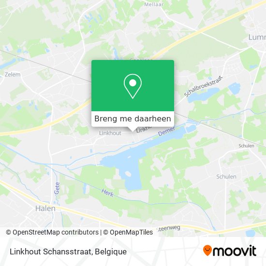 Linkhout Schansstraat kaart