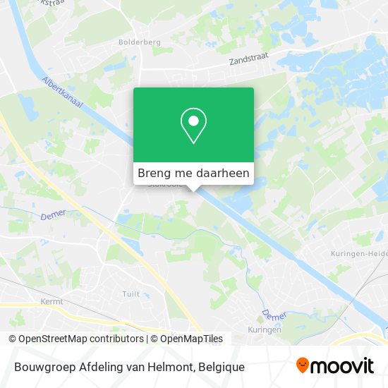 Bouwgroep Afdeling van Helmont kaart