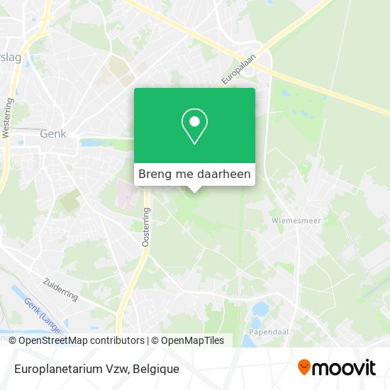 Europlanetarium Vzw kaart