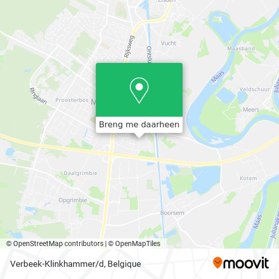 Verbeek-Klinkhammer/d kaart