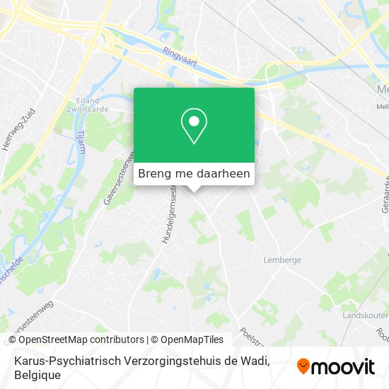 Karus-Psychiatrisch Verzorgingstehuis de Wadi kaart