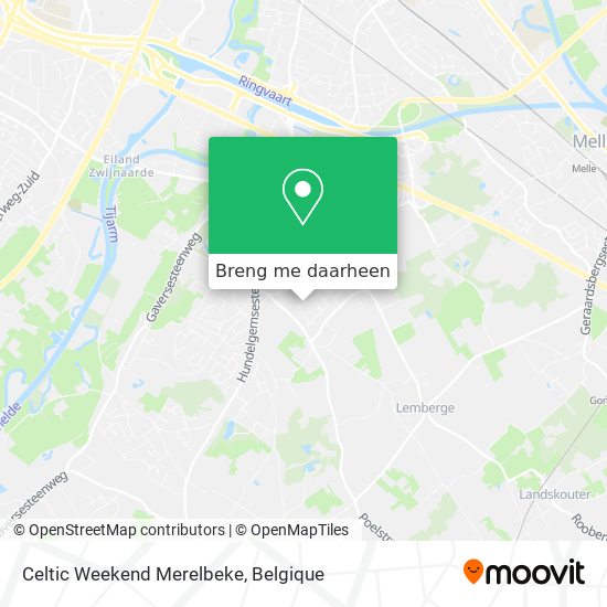 Celtic Weekend Merelbeke kaart