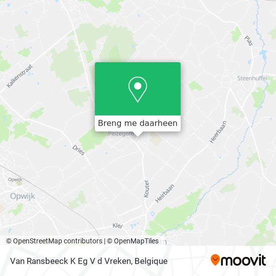 Van Ransbeeck K Eg V d Vreken kaart