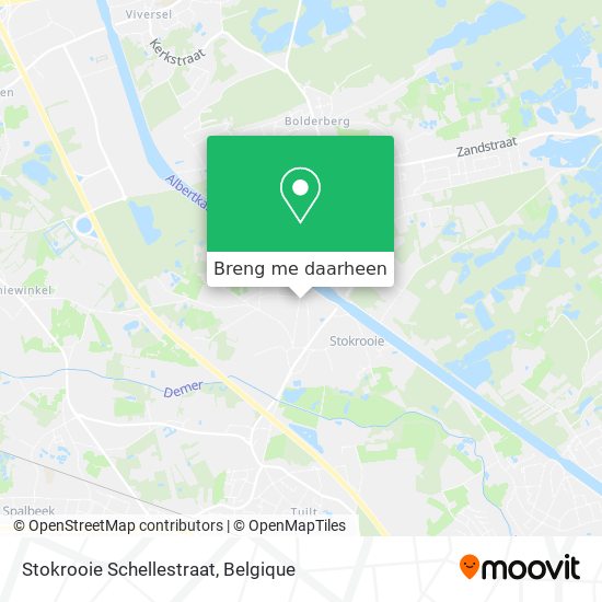 Stokrooie Schellestraat kaart