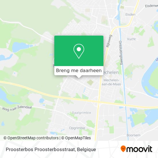 Proosterbos Proosterbosstraat kaart