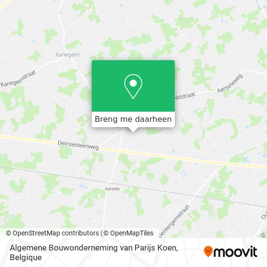 Algemene Bouwonderneming van Parijs Koen kaart