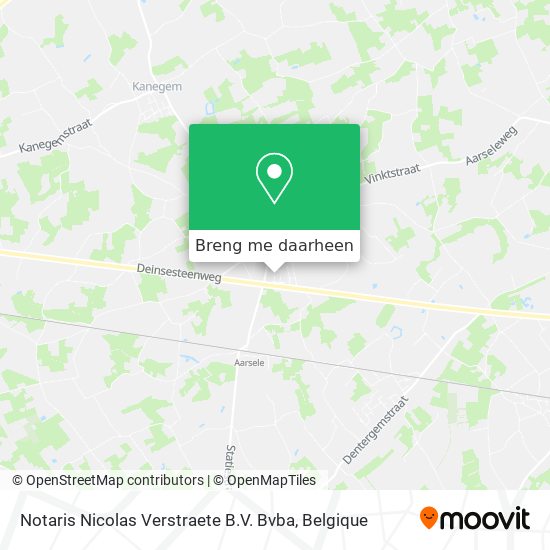 Notaris Nicolas Verstraete B.V. Bvba kaart