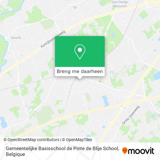 Gemeentelijke Basisschool de Pinte de Blije School kaart