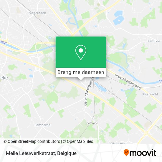 Melle Leeuwerikstraat kaart