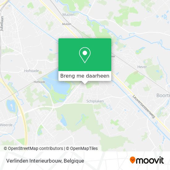 Verlinden Interieurbouw kaart