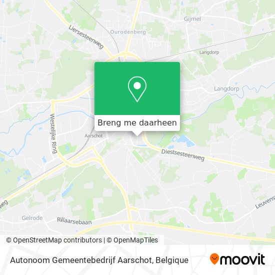 Autonoom Gemeentebedrijf Aarschot kaart