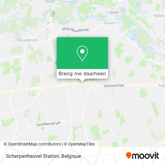 Scherpenheuvel Station kaart