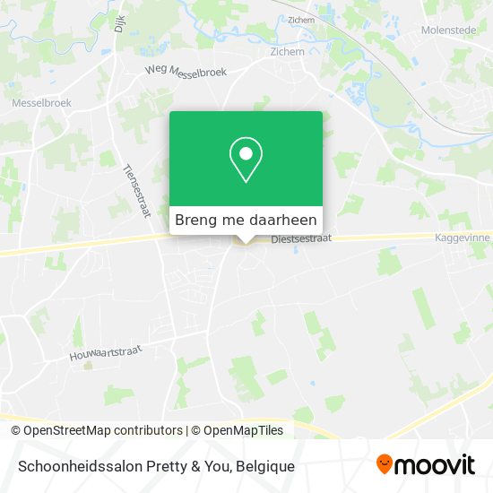 Schoonheidssalon Pretty & You kaart
