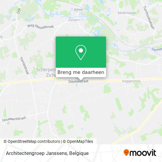 Architectengroep Janssens kaart