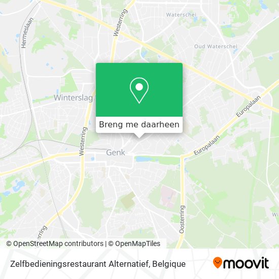 Zelfbedieningsrestaurant Alternatief kaart