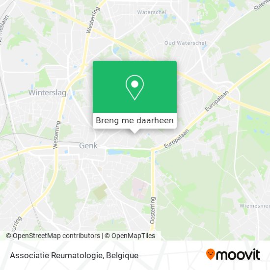 Associatie Reumatologie kaart