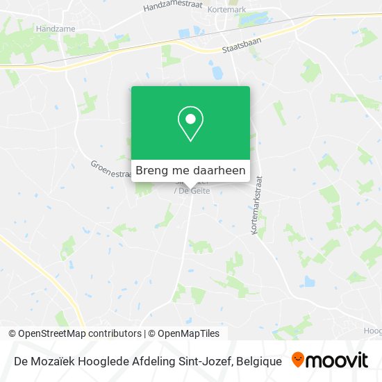 De Mozaïek Hooglede Afdeling Sint-Jozef kaart