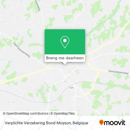 Verplichte Verzekering Bond Moyson kaart