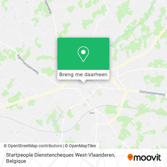 Startpeople Dienstencheques West-Vlaanderen kaart