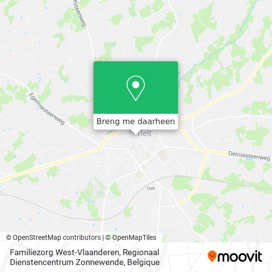 Familiezorg West-Vlaanderen, Regionaal Dienstencentrum Zonnewende kaart