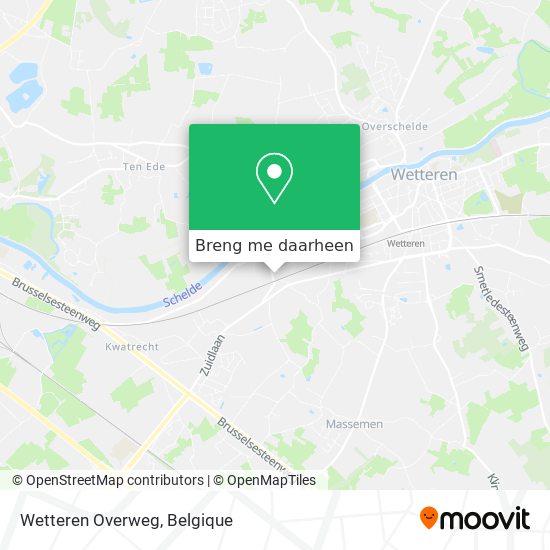 Wetteren Overweg kaart