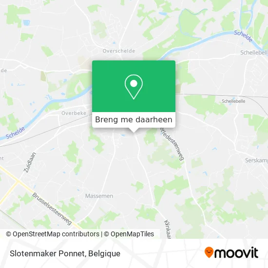 Slotenmaker Ponnet kaart