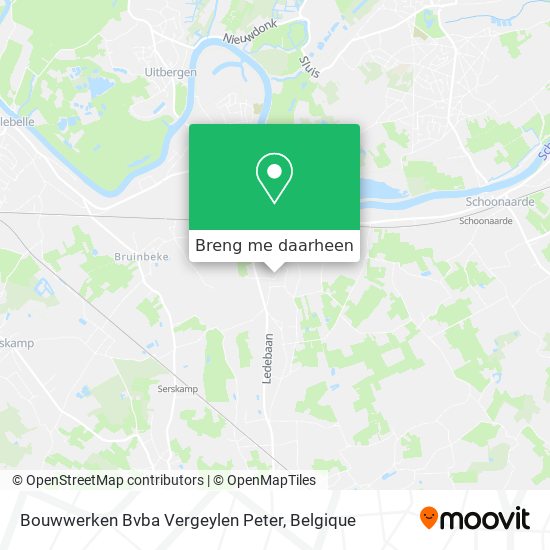Bouwwerken Bvba Vergeylen Peter kaart