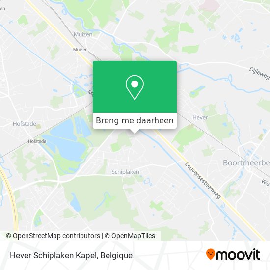 Hever Schiplaken Kapel kaart