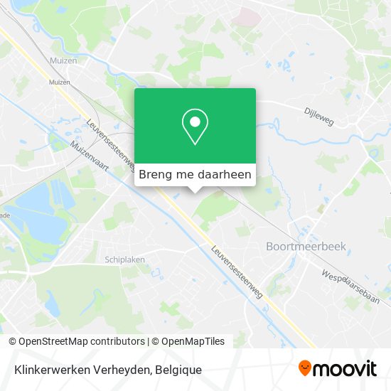 Klinkerwerken Verheyden kaart