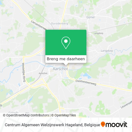 Centrum Algemeen Welzijnswerk Hageland kaart