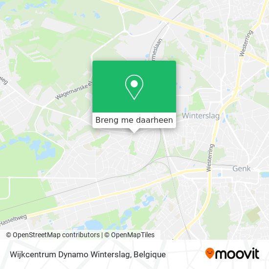 Wijkcentrum Dynamo Winterslag kaart