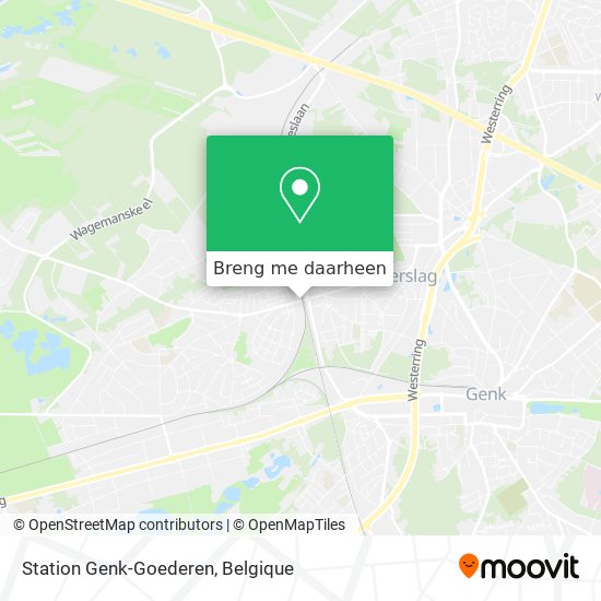 Station Genk-Goederen kaart