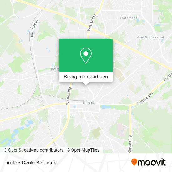 Auto5 Genk kaart