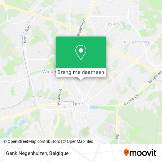 Genk Negenhuizen kaart