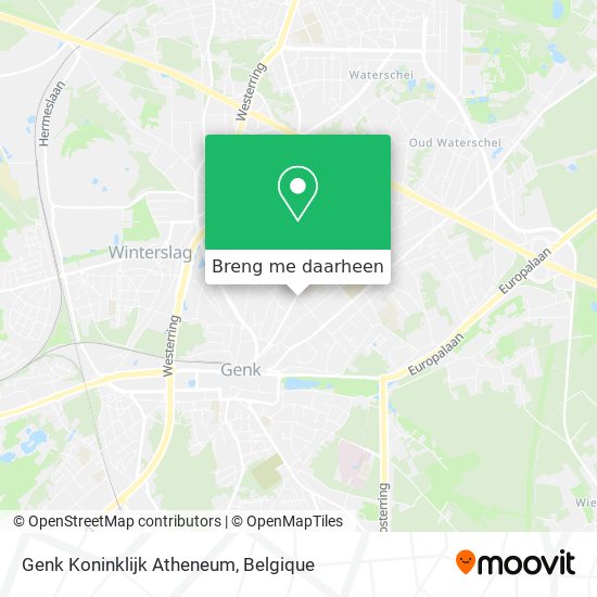 Genk Koninklijk Atheneum kaart