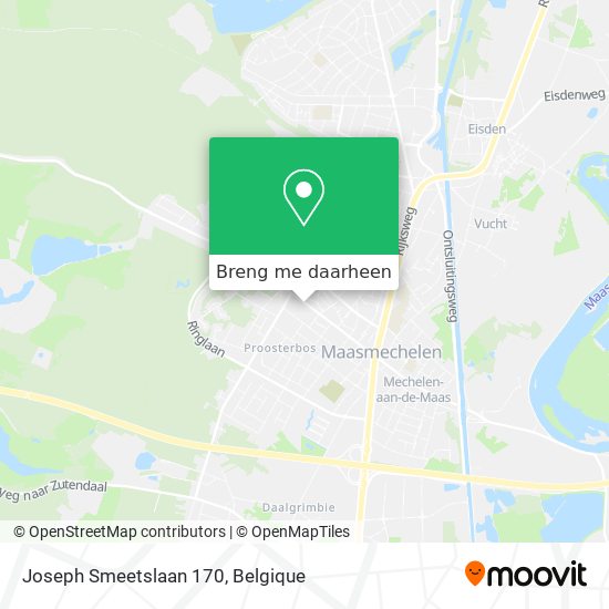 Joseph Smeetslaan 170 kaart
