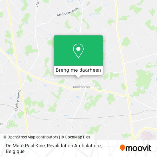 De Maré Paul Kine, Revalidation Ambulatoire kaart