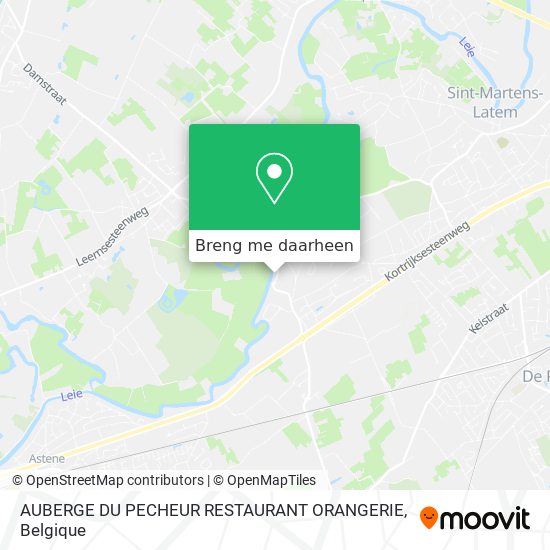 AUBERGE DU PECHEUR RESTAURANT ORANGERIE kaart