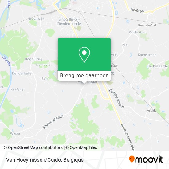 Van Hoeymissen/Guido kaart