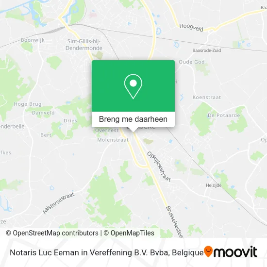 Notaris Luc Eeman in Vereffening B.V. Bvba kaart