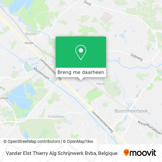 Vander Elst Thierry Alg Schrijnwerk Bvba kaart