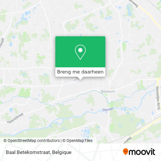 Baal Betekomstraat kaart