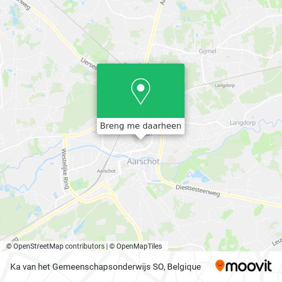 Ka van het Gemeenschapsonderwijs SO kaart