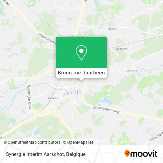 Synergie Interim Aarschot kaart